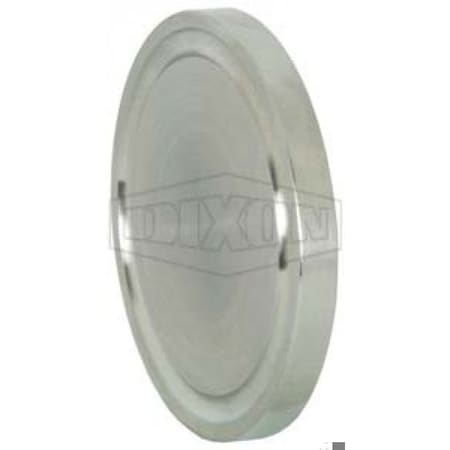 Dixon Solid End Cap, 2-1/2 in, Q-Line, 304 SS, Domestic 16AQ-G250